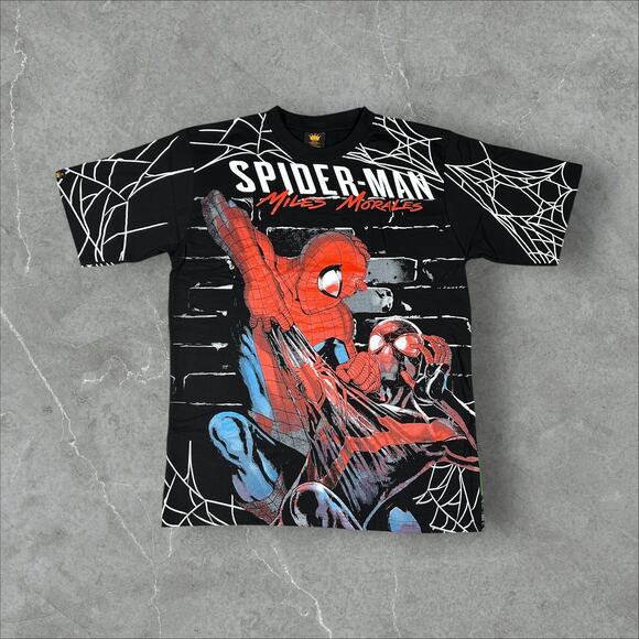 Amazing Spider-Man Miles Morales AOP Sz XL All Over Print Marvel Comics T-Shirt - Picture 1 of 7